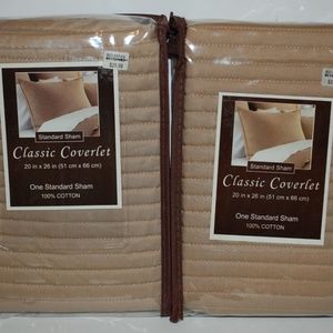 Two Coverlet Standard Shams Bed Bath & Beyond